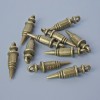 Pendant Fitting "Syringe", diameter 24.5×6.5 mm, hole diameter 2 mm, packaging 10 pcs ±, bronze-tone metal