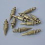 Pendant Fitting "Syringe", diameter 24.5×6.5 mm, hole diameter 2 mm, packaging 10 pcs ±, bronze-tone metal