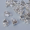 Pendants Base Jewelry Findings, diameter 8x7, 5mm, hole diameter 1.8mm, 7, 3x5, 7mm, length 13, packaging 24 pcs ±, silver metal color
