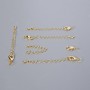 Clasp, Lobster with extender chain, diameter 12×6mm, length 5.5 cm, gold-tone metal, 1 pc
