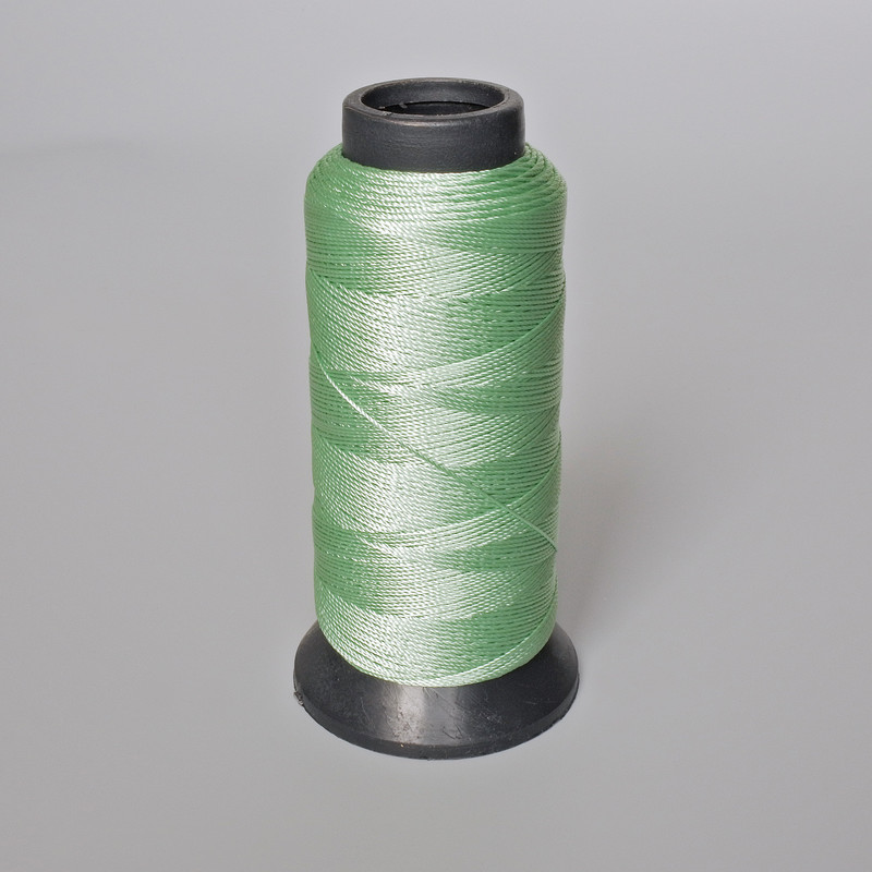 Bead spool Mint color, diameter 0.9 mm, capron thread for crafts 500 m