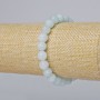 Aquamarine Bracelet (plastic acrylic) smooth bead, diameter 8.5mm±, length 18cm± (stretch)