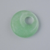 Pendant Donut (Bagel) Natural Jade, 18x5 mm ±, hole 5 mm ±
