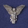 Brooch-pendant Angel in Silver Metal 43x50mm+