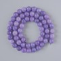 Lepidolite Beads (Pressed) Smooth Ball, diameter 6.5mm±, length 38cm± on a thread