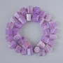Amethyst Beads natural gemstone faceted, diameter 13x10mm±, length 42cm± on thread