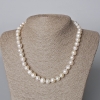 Pearl Necklace, Irregular Freshwater Pearls, 9.5×8.5 mm, length 45–46 cm
