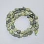 Tiger’s Eye Beads, Natural Stone, Faceted, 7x9 mm, length 40 cm on Thread
