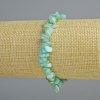 Toned Bracelet with Blue Mother-of-Pearl碎 fragments, diameter 7x2mm ±, length 18cm ± (stretch)