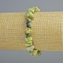 Serpentine natural stone bracelet with chip stones, 8x4mm, length 18cm, elastic