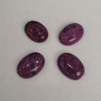 Cabochon Stone Malachite Red (synthetic) 25x18mm