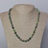 Zoisite Necklace with Natural Zoisite Gem, Faceted 8mm Balls, Length 45-50cm