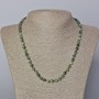 Necklace Lepidolite Green Natural Stone Smooth Bead, 6mm Diameter ±, Length 45-49cm ±