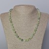 Prehnite Necklace with Natural Stone Smooth Beads, 8mm Diameter, 45-49cm Length