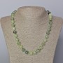 Prehnite Necklace Natural Stone Smooth Bead, 10mm diameter, length 45-49cm