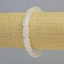 Bracelet Mountain Crystal natural stone cylinder, diameter 8×14mm± (stretch), length 18cm+