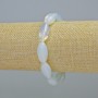 Bracelet Moonstone (synthetic) oval, 10x20mm±, stretch, length 18cm+