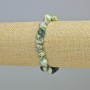 Bracelet Wildite natural stone faceted, diameter 10mm±, stretch, length 18cm+