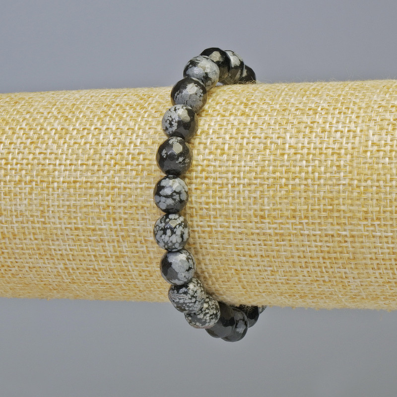 Bracelet Snow Obsidian 