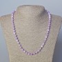 Kunzite Bead Necklace (piece) smooth round beads, diameter 6mm±, length 45-51cm±