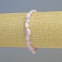 Kunzite Bracelet, natural stone faceted beads, 6x9mm±, stretch, length 18cm+