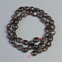 Garnet Beads natural stone faceted, diameter 8x9mm, length 39cm on thread