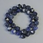 Sodalite Beads natural stone multifaceted, diameter 10.5×12mm±, thread length 38cm±