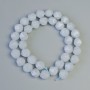 Aquamarine Beads natural gemstone multifaceted, diameter 9x10mm±, length 37cm± on thread