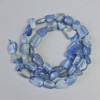Kyanite Beads Natural Stone Tumbled 8x10mm, 39cm long on thread