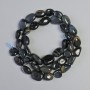 Tiger’s Eye Beads Faceted Natural Stone, 9x11 mm, +/- 39 cm length on Thread