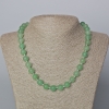 Necklace of Natural Jade, smooth round beads 10mm dia., length 45-47cm