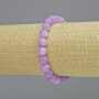 Amethyst Bracelet (artificial acrylic) smooth bead, diameter 8.5mm± (stretch), length 18cm+