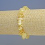 Bracelet Citrine natural stone chip, diameter 8x4mm ± (stretch), length 18cm+