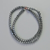 Hematite Star Beads Black 4x4 mm, length 41 cm string