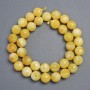 Yellow Jadeite Beads, Faceted Round 10mm, 37 cm Length