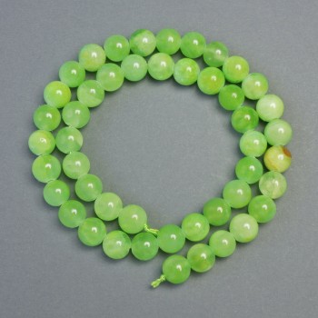 Onyx Beads natural stone smooth sphere, diameter 8.5 mm ±, length 38 cm ± on thread