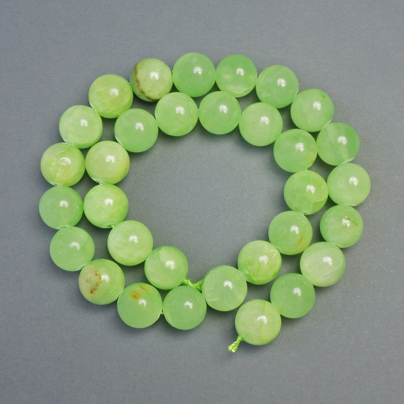 Onyx Beads natural stone smooth ball, diameter 12mm±, length 39cm± on thread