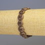 Bracelet Hematite with Wood Multicolor Green Matte, diameter 12x4mm±, length 18cm± stretch