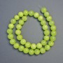 Onyx Beads smooth ball (pre-stretched), diameter 10.5mm±, length 39cm± on fishing line