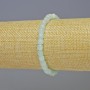 Angelite Beaded Cube Bracelet, 5x5 mm, 18cm adjustable stretch