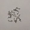 Pendant Finding Treble Clef in Silver, 19×6 mm ±, hole Ø 2 mm ±, packaging 20 g (+ -) ~39 pcs