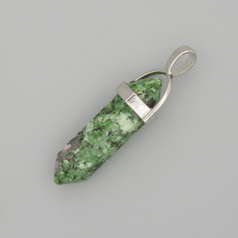 Zoisite Pendant Hexagonal 40mm+
