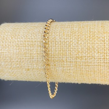 Bracelet Xuping 18K Gold Plating, length 19 cm, thickness 1.6 mm
