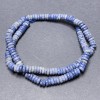 Sodalite Beads on Thread Dolled Rondelle 6x2 mm, with 39 cm length