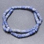 Sodalite Beads on Thread Dolled Rondelle 6x2 mm, with 39 cm length