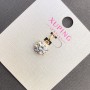 Pendant Xuping with White Crystal, 10mm diameter + -, 18K Gold Plating
