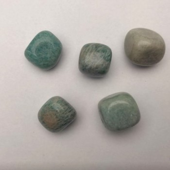 Amazonite Carved Natural Stone 21x18mm (+-) packaged 100 g
