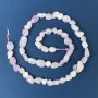 Kunzite Beads Briolette 6-12×5-7 mm on thread, 39 cm+ length