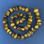 Tiger's Eye Faceted Beads 11x10mm on Thread, 40cm+ Length