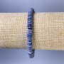 Sodalite Rondelle Beaded Bracelet 6x2mm, 18 cm length, stretch